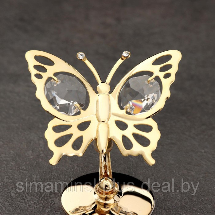 Сувенир "Бабочка", на подставке, с хрусталиками - фото 4 - id-p216930181
