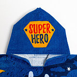 Полотенце-пончо детское махровое Крошка Я "Super Hero" 60*120см, 100% хлопок, 300гр/м2, фото 9