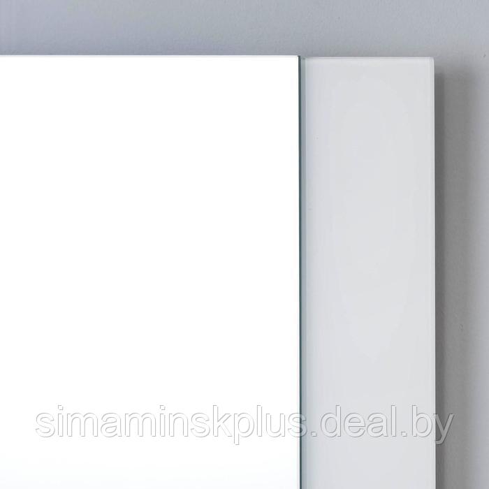 Зеркало , настенное, 67х52см, с декоративными вставками (цвет вставки белый) - фото 2 - id-p199623719