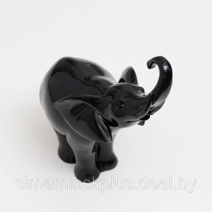 Фигура "Слон" черный, 16х9х18см - фото 4 - id-p174623164