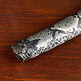 Сувенирное оружие «Катана на подставке», бежевые ножны под змеиную кожу, 47см, фото 5