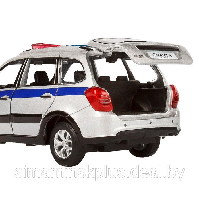 Машина металлическая «Lada Полиция» 1:24, цвет серебряный, открываются двери, капот и багажник, световые и - фото 8 - id-p211540031