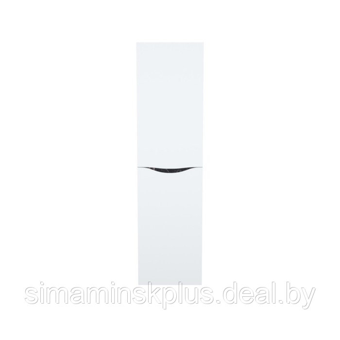 Пенал для ванной комнаты IDDIS Cloud 40 см, подвесной, цвет белый/чёрный мрамор - фото 2 - id-p216928084