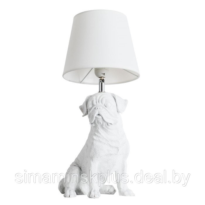 Настольная лампа BOBBY, 1x40Вт E27, цвет белый - фото 1 - id-p174617848