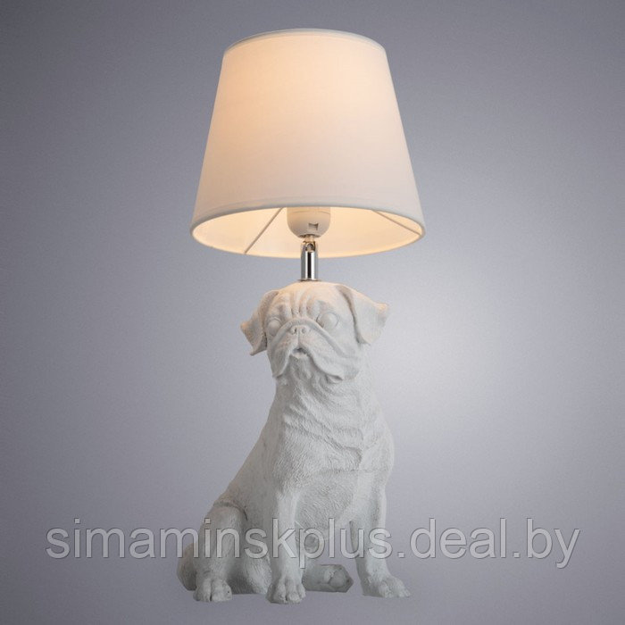 Настольная лампа BOBBY, 1x40Вт E27, цвет белый - фото 2 - id-p174617848