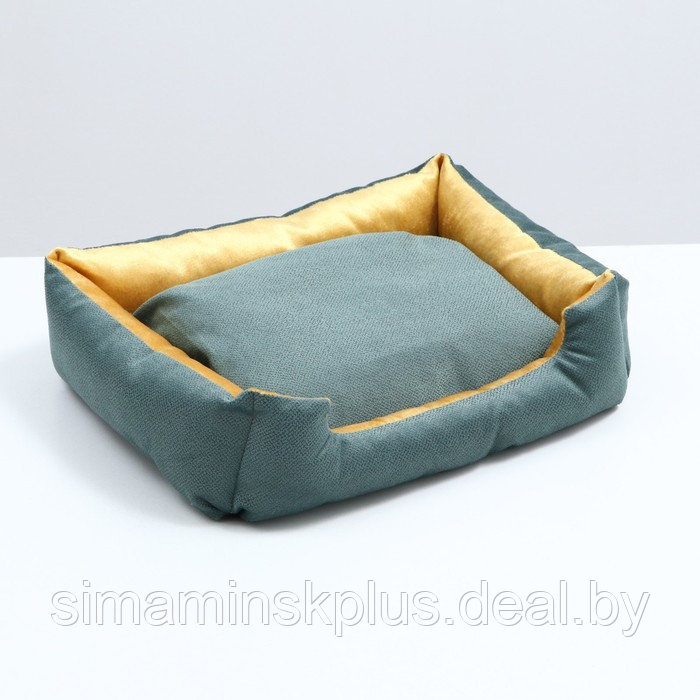 Лежанка-диван с двусторонней подушкой, 45 х 35 х 11 см, микс цветов - фото 2 - id-p174635063