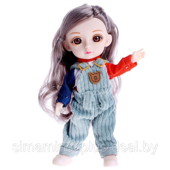 Кукла модная шарнирная «Арина» в комбинезоне - фото 2 - id-p199007403