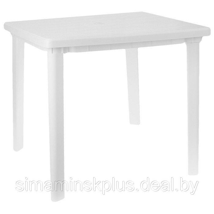 Стол квадратный, размер 80 х 80 х 74 см, цвет белый - фото 3 - id-p216929914