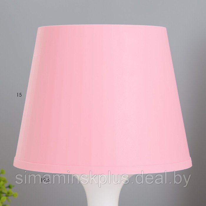 Настольная лампа 1340008 1хE14 15W розовый d=19,5 высота 28см - фото 3 - id-p199848821