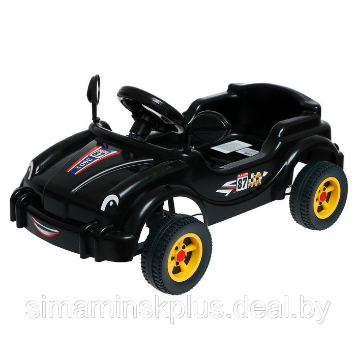 Машина-каталка педальная Cool Riders, с клаксоном, цвет чёрный - фото 1 - id-p211539385