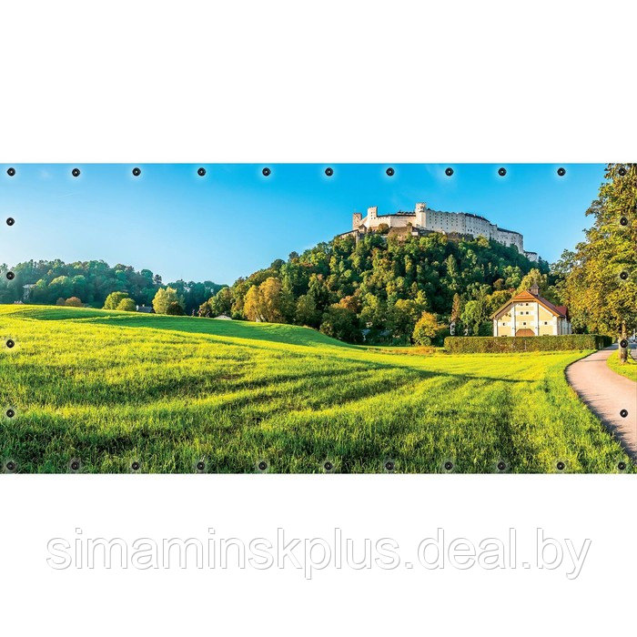 Фотосетка, 314 × 155 см, с фотопечатью, люверсы шаг 0.3 м, «Итальянский пейзаж» - фото 1 - id-p213430631