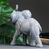Фигура "Слон" серый, 28х29х15см, фото 3