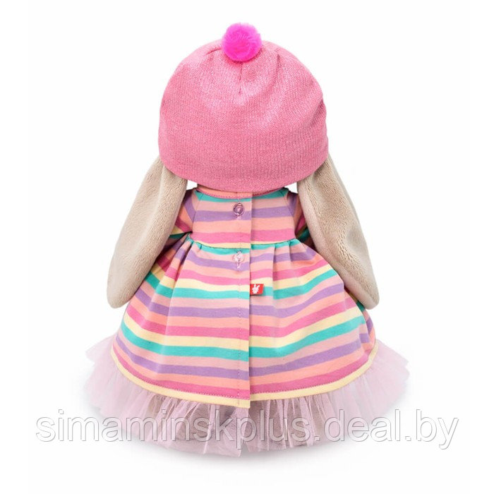 Мягкая игрушка «Зайка Ми» в полосатом платье с леденцом, 25 см - фото 3 - id-p211542206