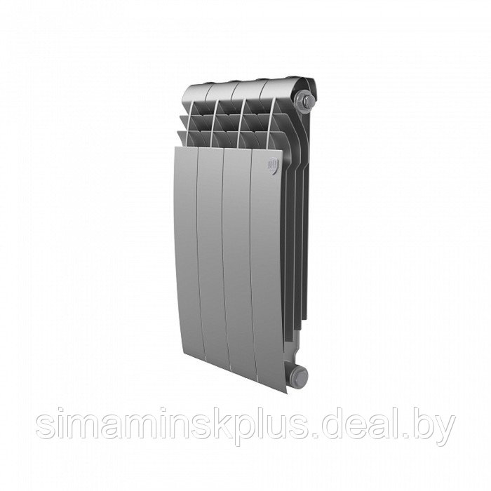 Радиатор биметаллический Royal Thermo BiLiner new/Silver Satin, 500 x 80 мм, 4 секции, хром - фото 1 - id-p216930086