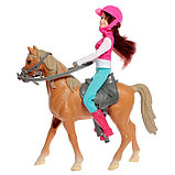 Набор игровой лошадка с куклой шарнирной, с аксессуарами, фото 2