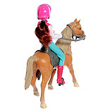 Набор игровой лошадка с куклой шарнирной, с аксессуарами, фото 3