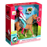Набор игровой лошадка с куклой шарнирной, с аксессуарами, фото 9