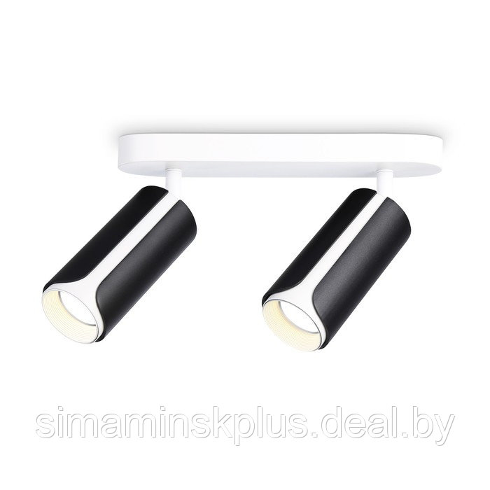 Настенно-потолочный поворотный спот со сменной лампой TN51598, GU10х2, 260х60х195 мм, цвет чёрный, белый - фото 1 - id-p216929746