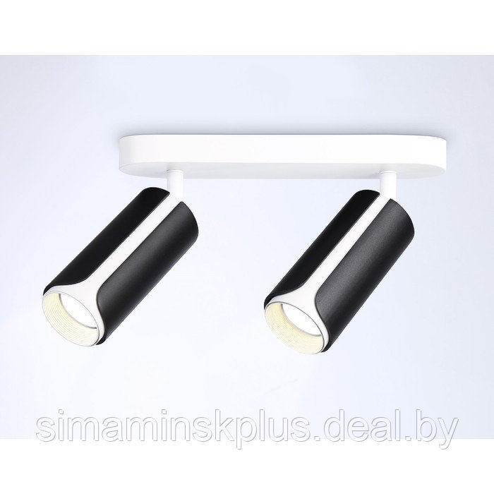 Настенно-потолочный поворотный спот со сменной лампой TN51598, GU10х2, 260х60х195 мм, цвет чёрный, белый - фото 3 - id-p216929746