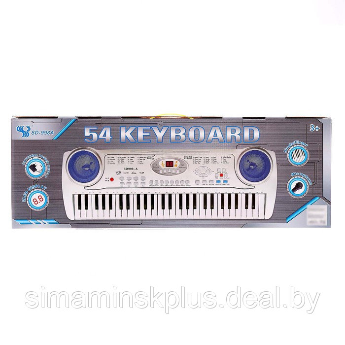 Синтезатор «Музыкальный мир», 61 клавиша, с микрофоном и адаптером - фото 6 - id-p199338562