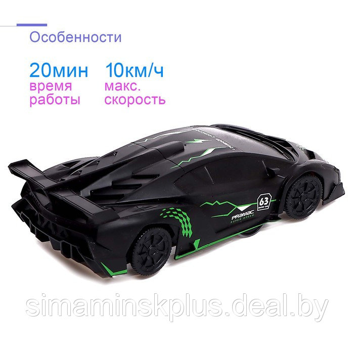 Антигравитационная машина RACER, работает от аккумулятора, ездит по стенам, цвет чёрный - фото 3 - id-p200356155