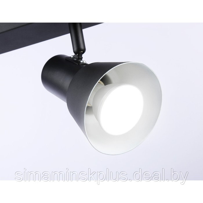 Накладной поворотный спот со сменной лампой TA13117, GU10, 12Вт, 350х85х150 мм, цвет чёрный, белый - фото 6 - id-p213429661