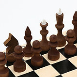 Шахматы "Основа", доска 29.8 х 29.8 см, дерево, король h-7.2 см, пешка h-4.5 см, фото 3
