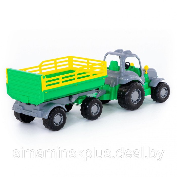 Трактор с прицепом №2 «Крепыш», цвета МИКС - фото 3 - id-p199336715