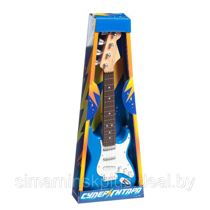 Игрушка музыкальная «Гитара рокер», звуковые эффекты, цвет синий - фото 5 - id-p200357066