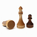 Шахматы турнирные, доска дерево 43 х 43 см, фигуры дерево, король h-10.6 см, фото 2