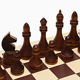 Шахматы турнирные, доска дерево 43 х 43 см, фигуры дерево, король h-10.6 см, фото 3