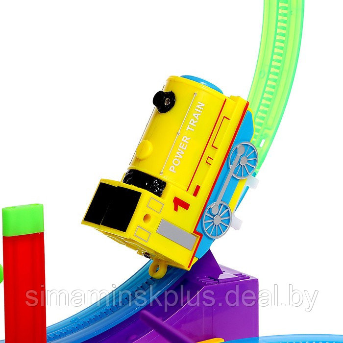 Автотрек детский «Мой город», работает от батареек, 32 детали, цвет поезда жёлтый - фото 9 - id-p199336251
