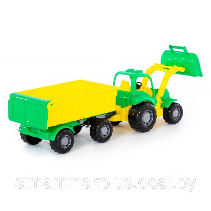 Трактор с прицепом №1 и ковшом «Крепыш», цвета МИКС - фото 3 - id-p200355664