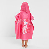 Полотенце-пончо детское махровое My Little Pony Пинки Пай 60х120 см, 50% хл., 50% полиэстер, фото 3