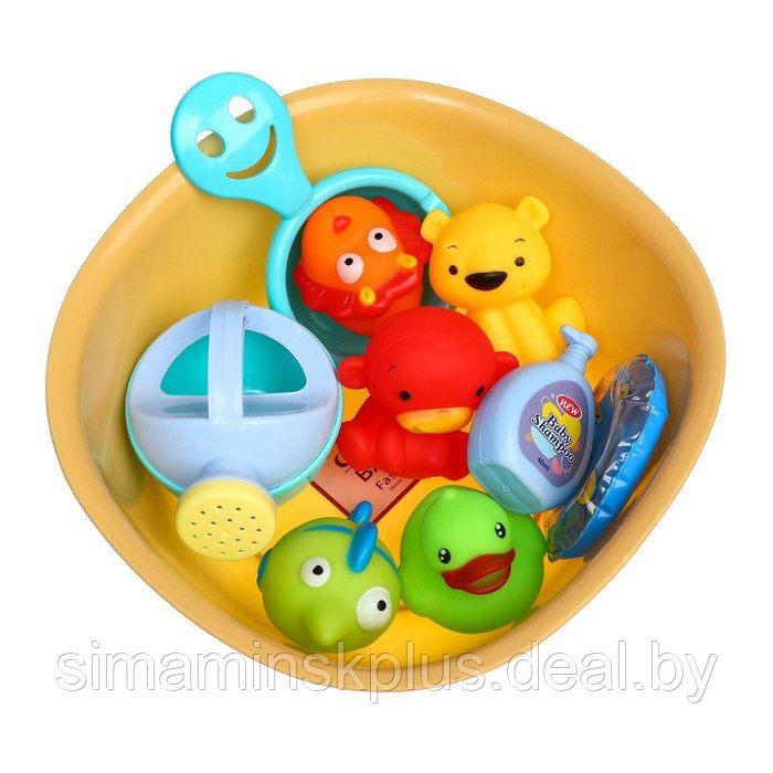 Набор игрушек для ванны «Игры малыша», 10 предметов - фото 4 - id-p199007592