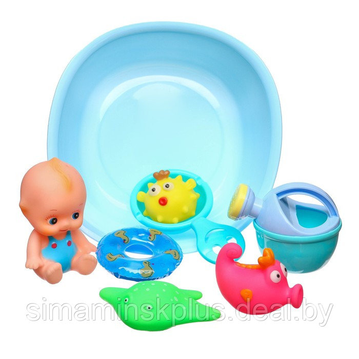Набор игрушек для ванны «Игры малыша», 8 предметов - фото 1 - id-p199007607