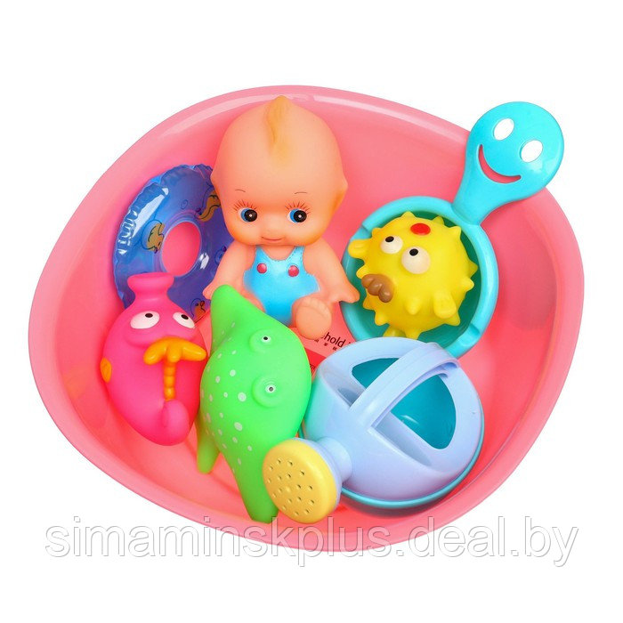 Набор игрушек для ванны «Игры малыша», 8 предметов - фото 4 - id-p199007607