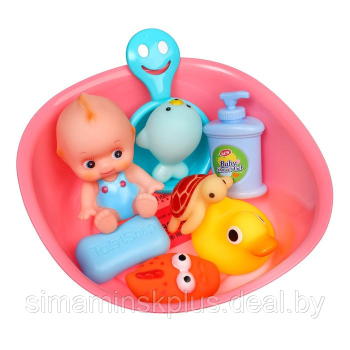 Набор игрушек для ванны «Игры малыша», 9 предметов - фото 3 - id-p199007598