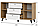 Комод SV-Мебель Милан (3 ящика, двухстворчатый) в цвете дуб золотой/белый матовый, фото 3