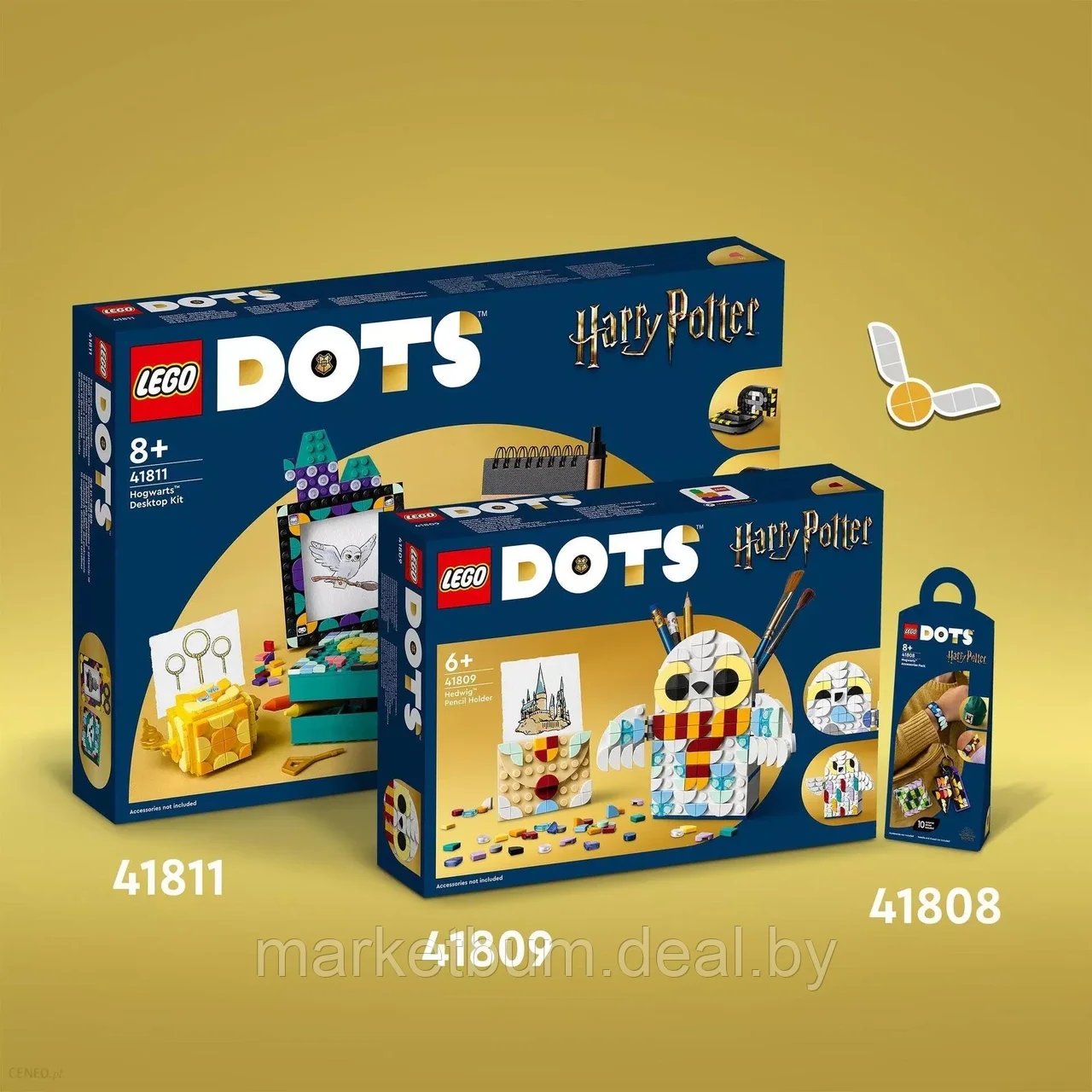 Конструктор LEGO DOTS 41808, Набор аксессуаров «Хогвартс» - фото 10 - id-p216931836