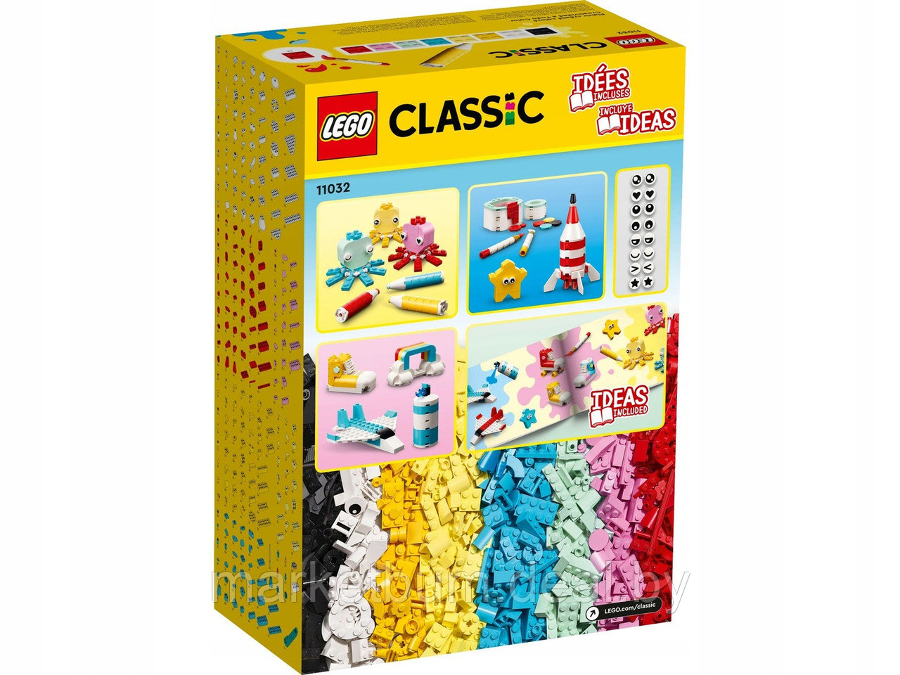 Конструктор LEGO Classic 11032, Креативная игра цветов 1500 - фото 6 - id-p216931904