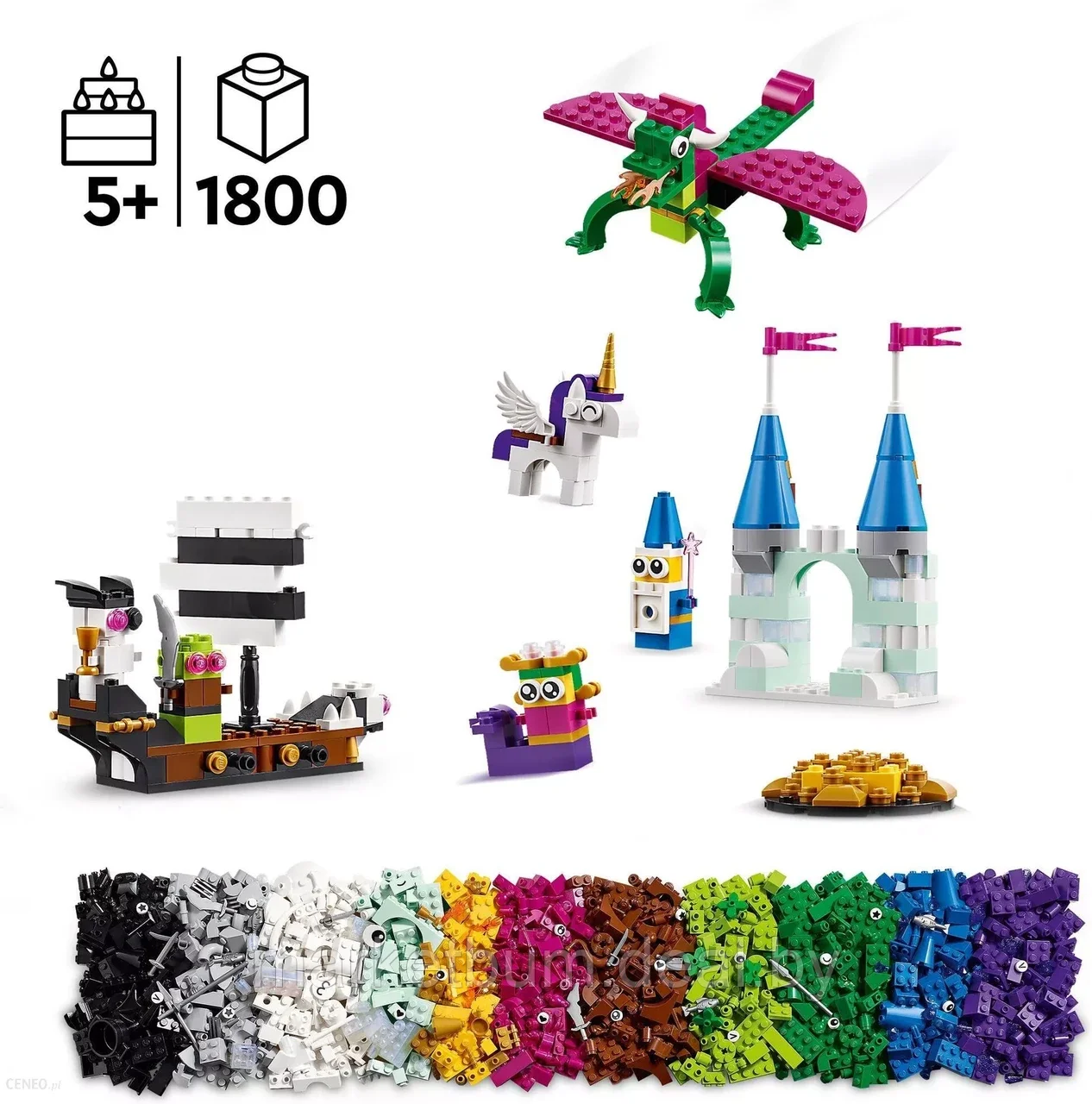 Конструктор LEGO Classic 11033, Творческая вселенная фэнтези - фото 5 - id-p216931915