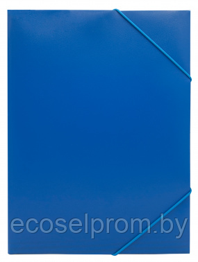 Папка на резинке Buro -PRB04BLUE A4 пластик кор.15мм 0.5мм синий - фото 1 - id-p216931944