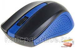 Мышь оптическая беспроводная Ritmix RMW-555, USB, black/blue, арт.RMW-555 black/blue