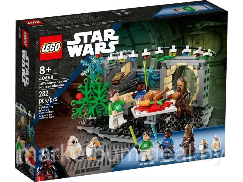 Конструктор LEGO Star Wars 40658, Праздничная диорама «Тысячелетний сокол» - фото 3 - id-p216932035