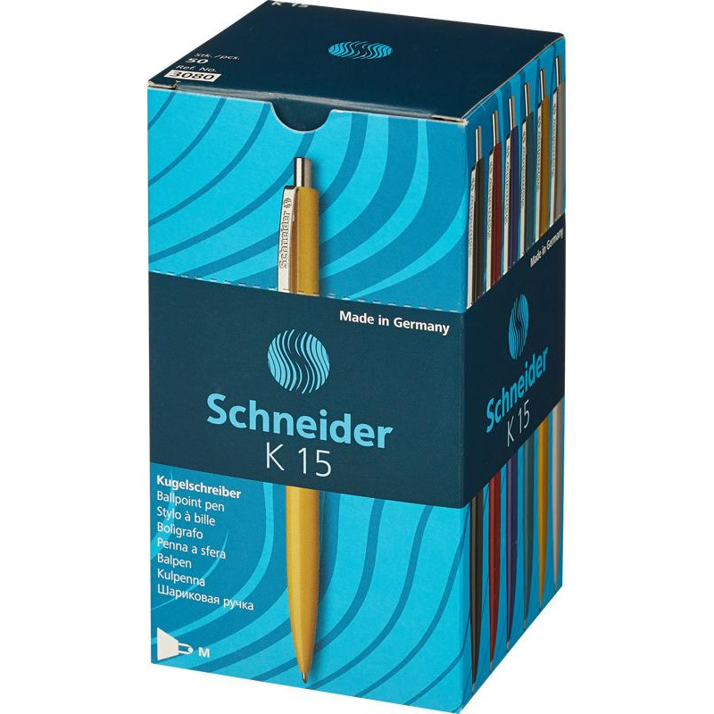 Ручка шариковая автоматическая Schneider "K15" синяя, 1,0мм, корпус белый, ш/к 130820 - фото 3 - id-p216931986