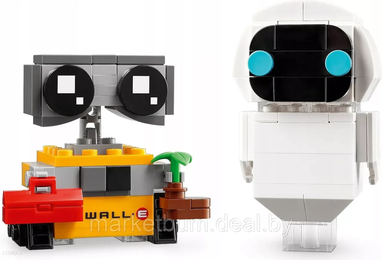 Конструктор LEGO BrickHeadz 40619, ЕВА и ВАЛЛ-И - фото 2 - id-p216932184