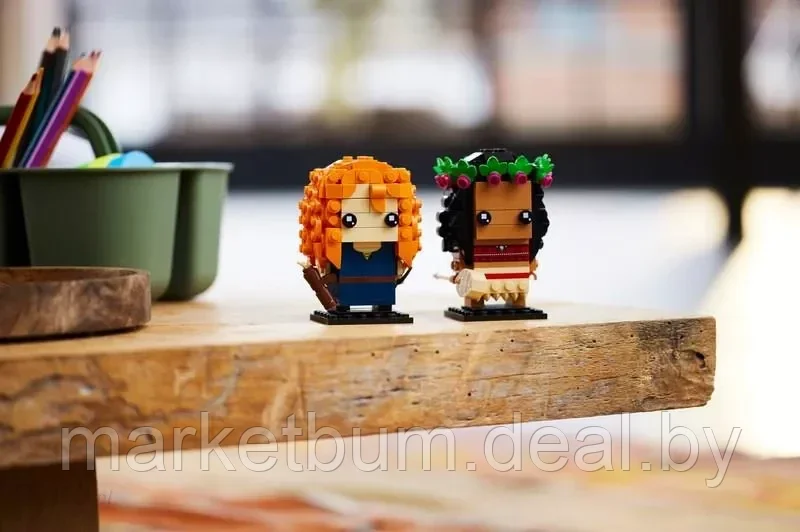 Конструктор LEGO BrickHeadz 40621, Моана и Мерида - фото 6 - id-p216932241