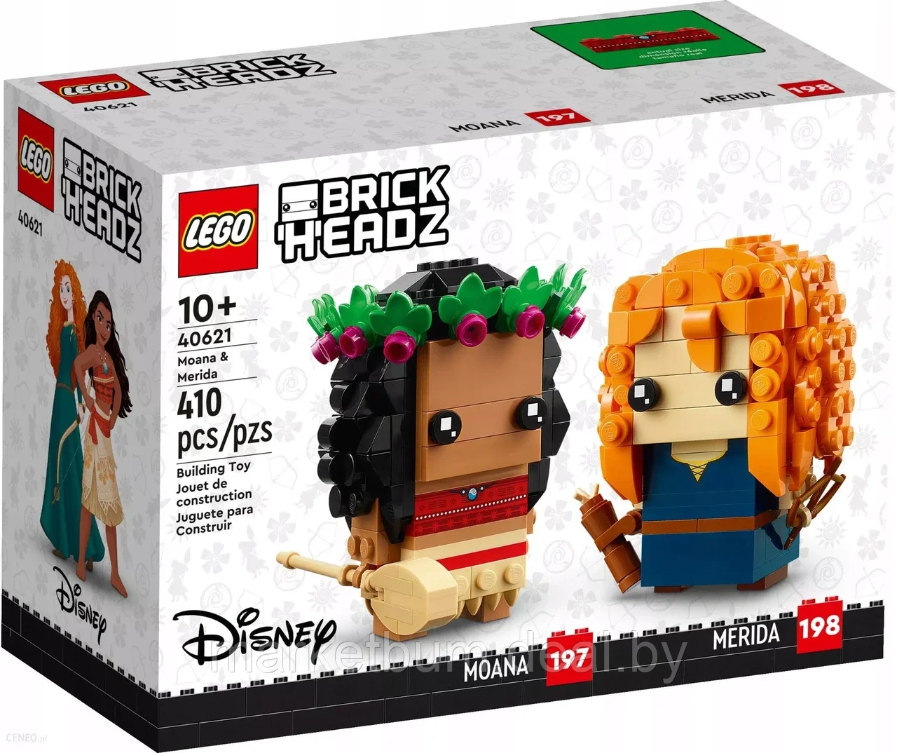 Конструктор LEGO BrickHeadz 40621, Моана и Мерида - фото 1 - id-p216932241