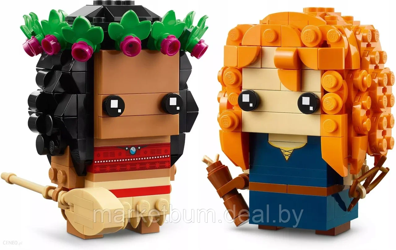 Конструктор LEGO BrickHeadz 40621, Моана и Мерида - фото 5 - id-p216932241